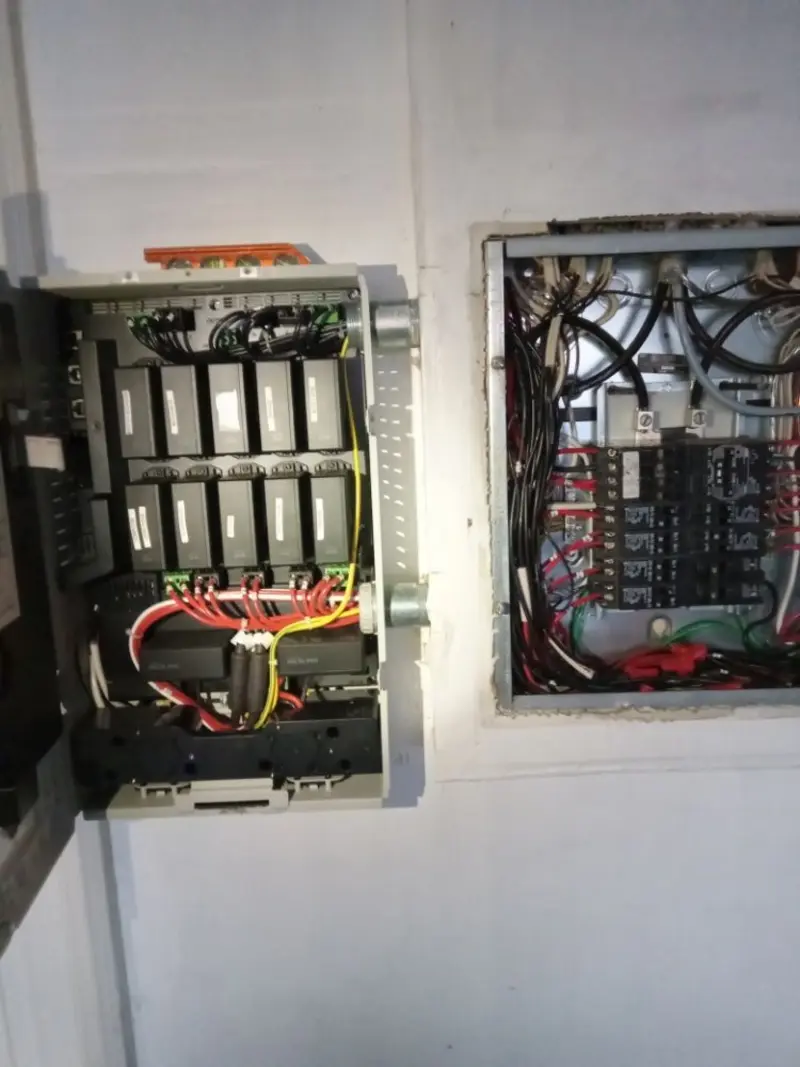Electrical panel upgrade completed for Security Camera Wiring in Broadview Park